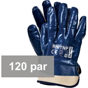 Rękawice ochronne powlekane nitrylem - 120 par