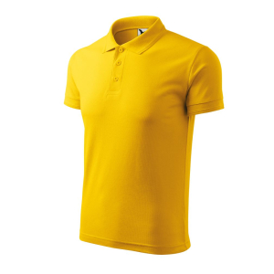 Koszulka męska PIQUE POLO żółta