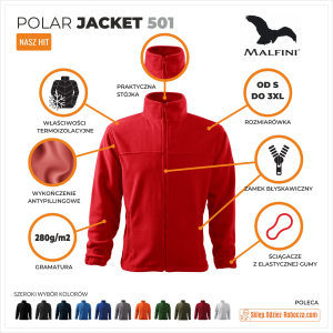 Polar męski Jacket 501 Malfini