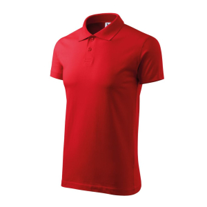Koszulka Polo męskia Single J.202 czerwona