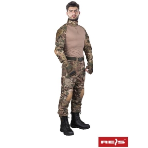 Ubranie ochronne Tactical Guard w skład którego wchodzi bluza i spodnie do pasa.
