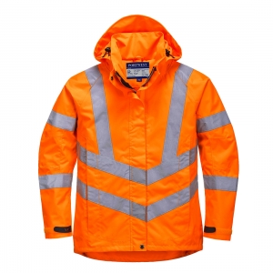 Damska kurtka ostrzegawcza i paroprzepuszczalna pomarańczowa LW70