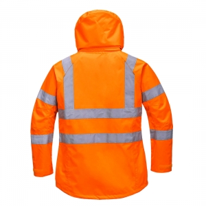 Damska kurtka ostrzegawcza i paroprzepuszczalna pomarańczowa LW70