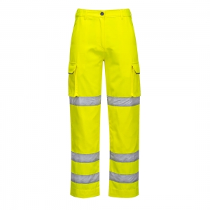Spodnie ostrzegawcze damskie żółte LW71
